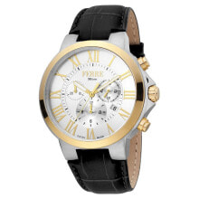 Мужские наручные часы с ремешком Мужские наручные часы с черным кожаным ремешком FERR MILANO FM1G177L0041 Watch