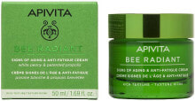 Anti-Aging Creme mit weißer Pfingstrose und Propolis - Apivita Bee Radiant Signs Of Aging & Anti-Fatigue Cream Rich Texture