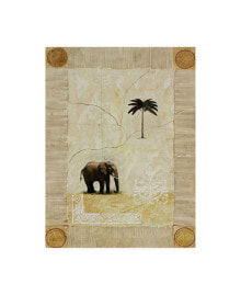 Trademark Global pablo Esteban Elephant Under Beige Paper 1 Canvas Art - 36.5