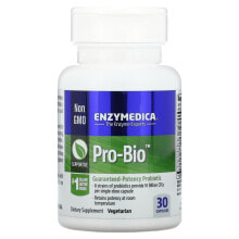 Пребиотики и пробиотики Энзаймедика, Pro Bio, пробиотик с гарантированной эффективностью, 30 капсул