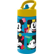 STOR Of Plastic With Handle To Carry Mickey Mouse Fun-Atastic 410ml Water Bottle