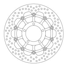 MOTO-MASTER Halo Triumph 113128 Front Brake Disc