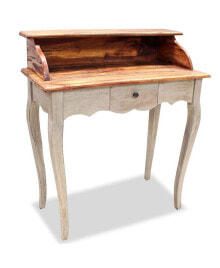 vidaXL writing Desk Solid Reclaimed Wood 31.5