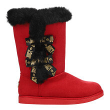 Купить красные женские высокие ботинки Juicy Couture: Juicy Couture JKaylin Pull On Round Toe Womens Red Casual Boots J-KAYLIN