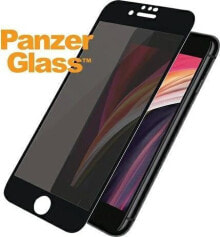 PanzerGlass Tempered Glass for iPhone 6 / 6s / 7/8 / SE 2020 Case Friendly Privacy Black