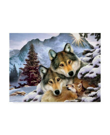 Trademark Global howard Robinson 'Wolf Family' Canvas Art - 19
