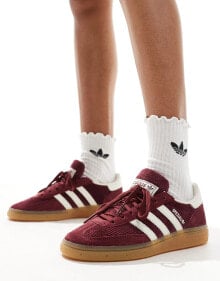 adidas Originals – Handball Spezial – Sneaker aus burgunderfarbenem Cord