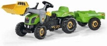 Rolly Toys Traktor Rolly zielony z łyżką i przyczepą 023134 (5023134)