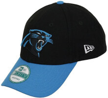 Мужские бейсболки Мужская бейсболка черная синяя футбольная с логотипом New Era NFL The League Carolina Panthers 9Forty Snapback Cap