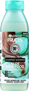 Feuchtigkeitsspendendes Shampoo mit Aloe Vera für normales und trockenes Haar - Garnier Fructis Aloe Hair Food Shampoo 96%