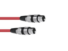 30220900 - XLR (3-pin) - Male - XLR (3-pin) - Female - 1.5 m - Red