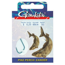 Грузила, крючки, джиг-головки для рыбалки gAMAKATSU Booklet Pike Perch 2210S Tied Hook 0.250 mm