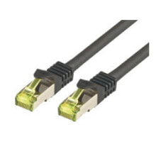 Кабели и разъемы для аудио- и видеотехники M-Cab CAT7 S-FTP PIMF 3m сетевой кабель S/FTP (S-STP) Черный 3716