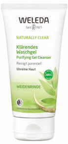 Гели и пены wELEDA Naturally Clear Clarifying Wash Gel, Natural Cosmetics for Pimples and Blemished Skin, Facial Cleansing and Facial Care for Combination Skin, Fights Blemishes (1 x 100 ml)