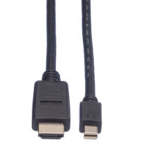 Value 11.99.5792 видео кабель адаптер 3 m Mini DisplayPort Черный