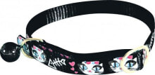 Шлейки и ошейники для кошек zolux Nylon Cat Collar LadyCat Black