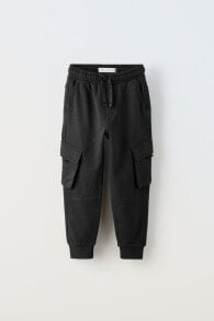 Plush cargo trousers