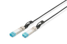 Комплектующие для телекоммуникационных шкафов и стоек Digitus DN-81225-01 волоконно-оптический кабель 7 m SFP+ Черный