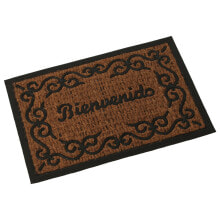 Doormat Alexandra House Living Bienvenido Brown 40 x 1 x 60 cm