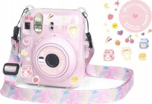 Купить сумки, кейсы, чехлы для фототехники LoveInstant: Pokrowiec LoveInstant Futerał Etui Case Pokrowiec Do Fujifilm Instax Mini 12 + Naklejki / Jogurtowy Królik