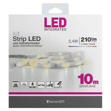 7HSEVENON Warm 3000K Led Strip Kit With Cuttable and Linkable Transformer 10M