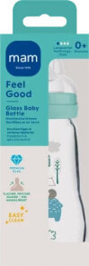 Babyflasche aus Glas Feel Good matt, grün, von Geburt an, 260 ml, 1 St