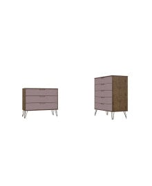 Manhattan Comfort rockefeller Tall 5-Drawer Dresser and Standard 3-Drawer Dresser, Set of 2