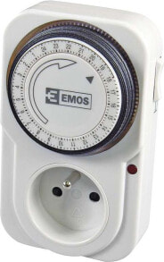 Умные розетки, выключатели и рамки Emos Mechanical timer TS-MD3 (P5502)