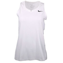 Nike Lacrosse Training V Neck Tank Top Jersey Womens White Athletic Casual 88125