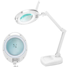 Лампа kosmetyczna z lupą szkłem powiększającym на biurko 5 точек на дюйм 60x светодиодная шр.127 мм