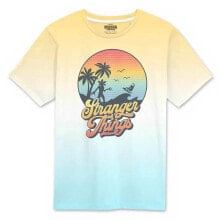 HEROES Official Stranger Things Sunset Circle Short Sleeve T-Shirt