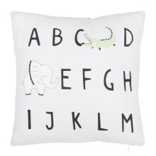 Cushion Grey Alphabet 40 x 40 cm