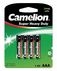 Батарейки и аккумуляторы для фото- и видеотехники camelion R03P-BP4G Батарейка одноразового использования AAA Угольно-цинковой 10000403