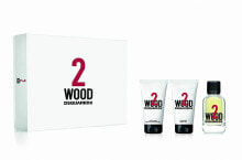 DSQUARED2 2 Wood - Duftset (Eau de Toilette 50ml + Bade- und Duschgel 50ml + Körpergel 50ml)