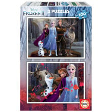 2-Puzzle Set Frozen Believe 40 x 28 cm 100 Pieces