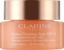 Straffende Tagescreme SPF 15 - Clarins Extra-Firming Wrinkle Control Day Cream SPF 15