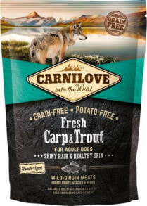 Сухие корма для собак сухой корм для животных CARNILOVE, PIES FRESH, для взрослых, с карпом, 1.5 кг