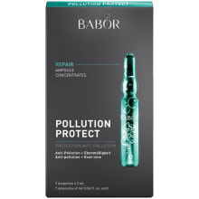 Сыворотки, ампулы и масла для лица babor Pollution Protect Ampoule Concentrates Ампулы для выравнивания тона кожии защиты от загрязнений 7 x 2 мл