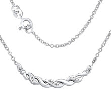 Ювелирные колье silver necklace ASPEN with zircons ZTJ41031