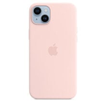 Apple iPhone 14 Plus Silicone Case with MagSafe - Chalk Pink - Cover - Apple - iPhone 14 Plus - 17 cm (6.7