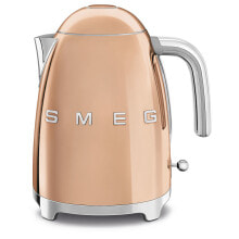 Электрочайники и термопоты чайник электрический Smeg 50's Style KLF03RGEU 1,7 л 2400 Вт розовое золото