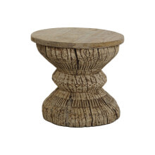 Side table Home ESPRIT Natural Teak 45 x 45 x 43 cm