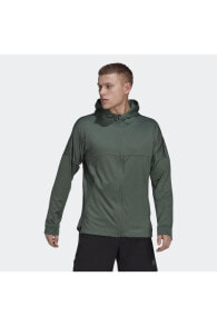 Workout Warm Erkek Yeşil Fermuarlı Ceket HL8776