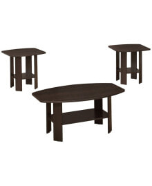 Monarch Specialties 3 Piece Table Set