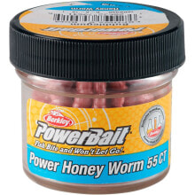 Прикормки для рыбалки bERKLEY Bubblegum Honey Worm Gar Powerbait 25 mm 60g