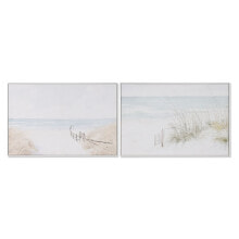 Painting Home ESPRIT Beach Mediterranean 120 x 4 x 80 cm (2 Units)