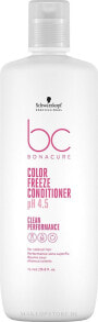 Conditioner für coloriertes Haar mit Weizenproteinen - Schwarzkopf Professional Bonacure Color Freeze Conditioner pH 4.5