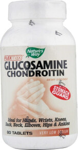 Глюкозамин, Хондроитин, МСМ nature's Way FlexMax Glucosamine Chondroitin Комплекс глюкозамина и хондроитина для здоровья суставов 80 таблеток