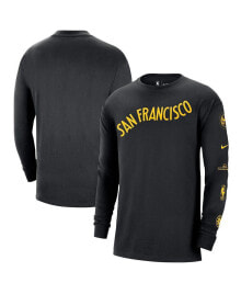 Nike men's Black Golden State Warriors 2023/24 City Edition Max90 Expressive Long Sleeve T-shirt