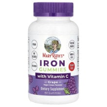 Iron Gummies with Vitamin C, Sugar Free, Grape, 60 Gummies